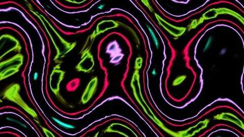 Colorful abstract pattern with fluid shapes and bright Stock Footage 338013537