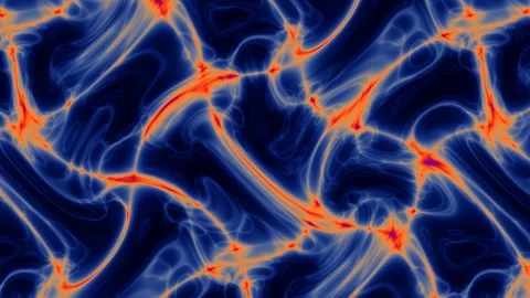 Colorful abstract pattern with fluid shapes and light Stock Footage 340336629