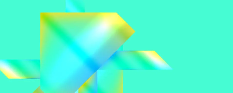 Colorful abstract pattern with geometric shape on green and blue background Stock Illustration