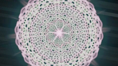 Colorful abstract pattern with geometric shapes and swirling design Stock Footage 337411353