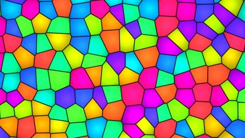 Colorful abstract pattern with geometric shapes in bright Stock Footage 337967652