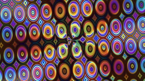 Colorful abstract pattern with geometric shapes in vibrant Stock Footage 340359428