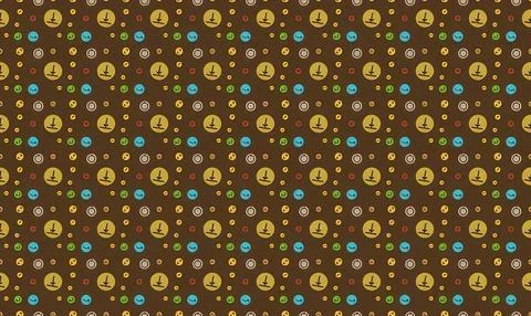 Colorful abstract pattern with geometric shapes and vibrant colors Stock Illustration