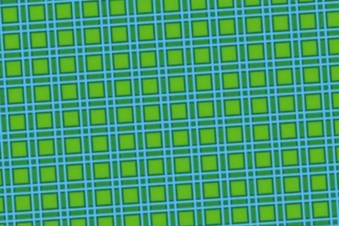 Colorful abstract pattern with green and blue squares Stock Illustration