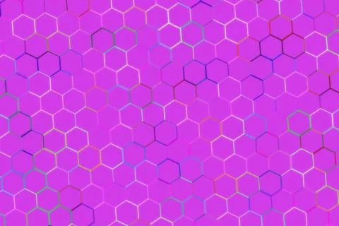 Colorful abstract pattern with hexagons and vibrant hues Stock Illustration