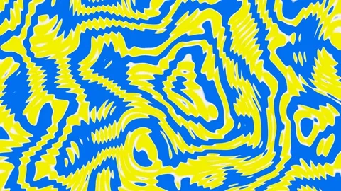 A colorful abstract pattern increases from the center of the screen. Looped back Stock Footage 247000828