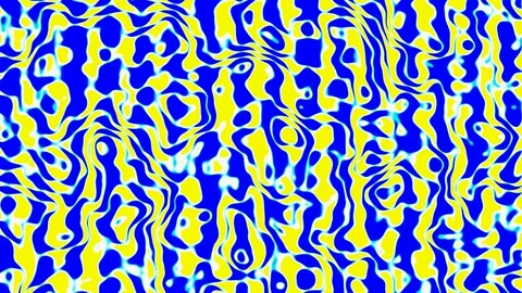 A colorful abstract pattern increases from the center of the screen. Looped back Stock Footage 247000852