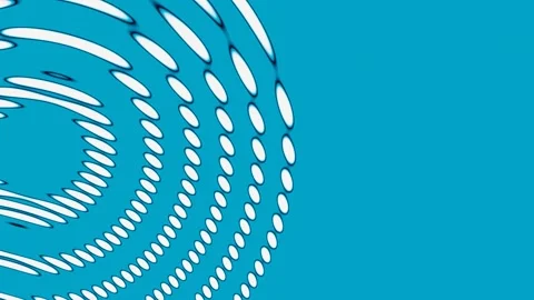 A colorful abstract pattern increases from the center of the screen. Looped back Stock Footage 247000881