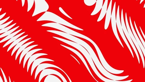 A colorful abstract pattern increases from the center of the screen. Looped back Stock Footage 247000895