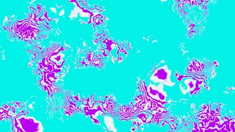 A colorful abstract pattern increases from the center of the screen. Looped back Stock Footage 247001567