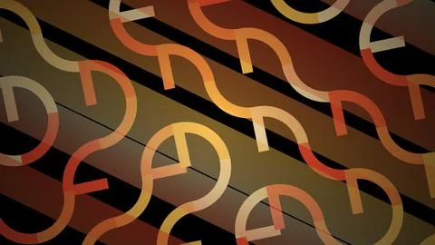 Colorful abstract pattern with interconnected circles and lines Stock Illustration