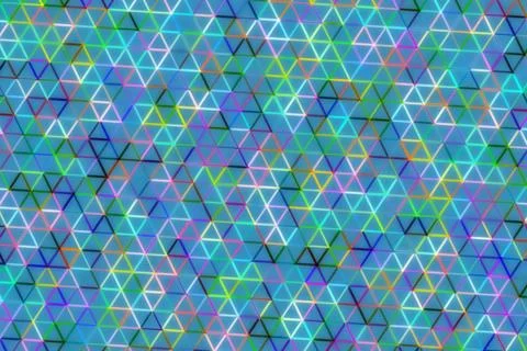 Colorful abstract pattern with interconnected hexagons Stock Illustration