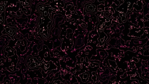 Colorful abstract pattern with lines and shapes on dark Stock Footage 338318035
