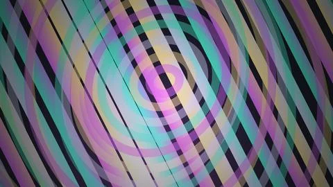 Colorful abstract pattern with lines and circles design Stock Illustration