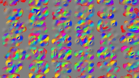 Colorful Abstract Pattern Loop Abstract Blob Object Patterns Video stock 287885944