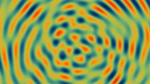 Colorful abstract pattern moves in waves and shapes Video stock 338223843