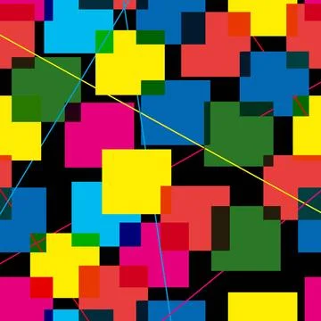 Colorful abstract pattern of multi-colored squares Colorful abstract patte... Foto stock