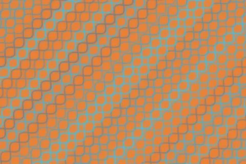 Colorful abstract pattern with orange, blue, and green shapes Stock Photos