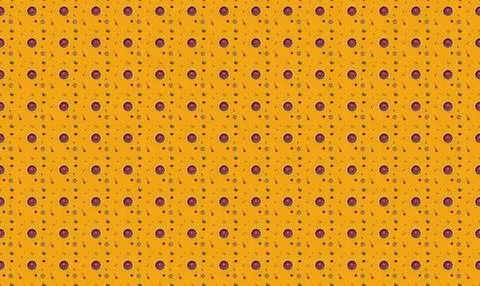Colorful abstract pattern with orange purple and black shapes Stock Illustration