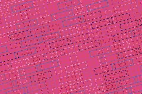 Colorful abstract pattern with pink background and geometric shapes Stock Photos