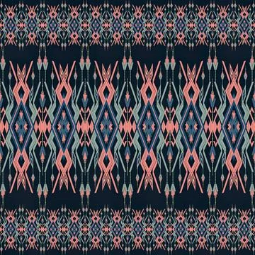 Colorful abstract pattern with pink black and white shapes Illustration