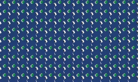 Colorful abstract pattern with purple, green, and blue shapes Stock Illustration
