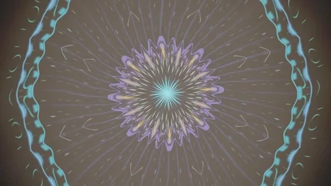 Colorful abstract pattern with radial design and motion effects Stock Footage 337379000