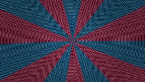 Colorful abstract pattern with radial lines in red and blue Stock Footage 339446880