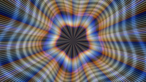 Colorful abstract pattern with radial lines and rays of light Stock Footage 340845937