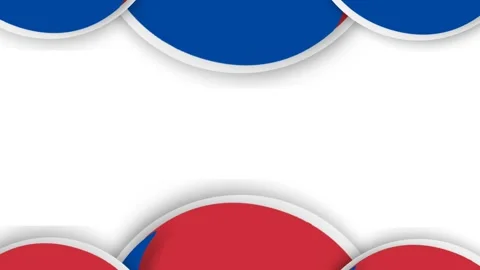 Colorful Abstract Pattern with Red Blue and White Circles for Design and Ba.. 库存影片 340073013