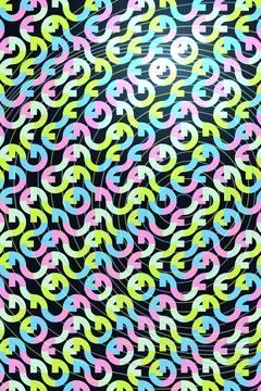 Colorful Abstract Pattern Repeating Design Stock Illustration