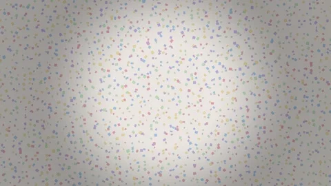 Colorful abstract pattern of scattered shapes on light Stock Footage 338234766