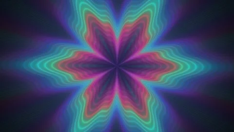 Colorful abstract pattern in seamless loop for visuals Stock Footage 340577930
