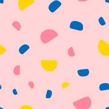 Colorful abstract pattern semicircle shapes Stock Illustration