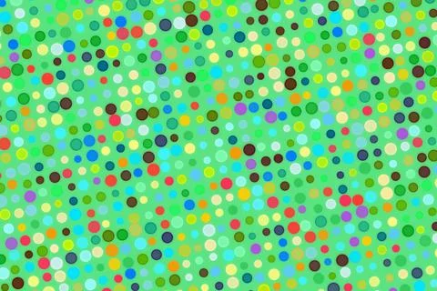 Colorful abstract pattern with small dots on green background Stock Photos