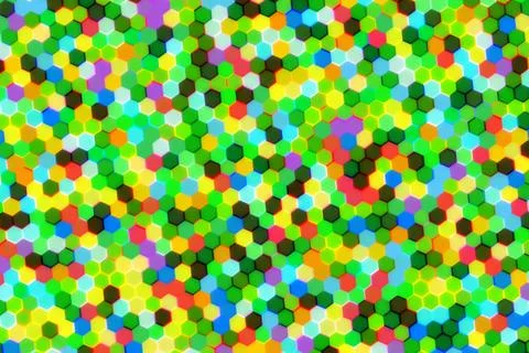 Colorful abstract pattern with small hexagon shapes Stock Illustration