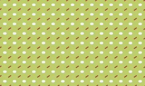 Colorful abstract pattern with small shapes on green background Stock Illustration