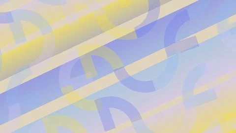 Colorful abstract pattern with soft pastel shapes and curves Stock Illustration