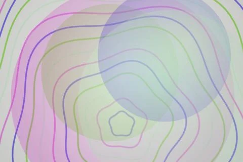 Colorful abstract pattern with soft pastel lines and shapes Stock Illustration
