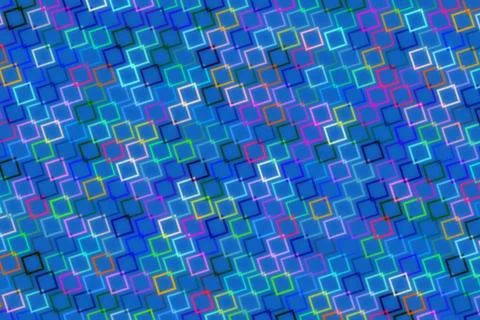 Colorful abstract pattern with square shapes and vibrant hues Stock Illustration