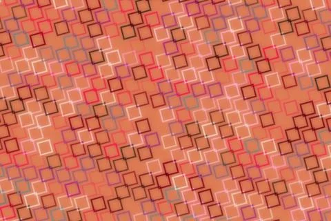 Colorful abstract pattern with squares and warm tones Stock Illustration