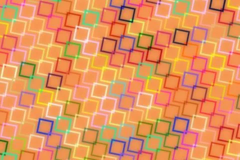 Colorful abstract pattern with squares and vibrant shades Stock Illustration