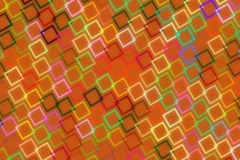 Colorful abstract pattern with squares and vibrant shades Stock Illustration