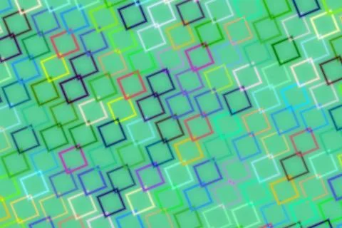 Colorful abstract pattern with squares and vibrant shades Stock Illustration