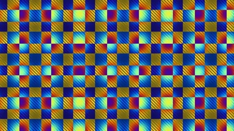 Colorful abstract pattern with squares in bright shades Stock Footage 338322742