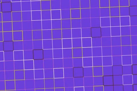 Colorful abstract pattern with squares on purple background Stock Illustration