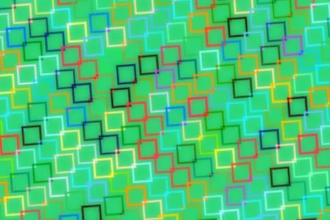 Colorful abstract pattern of squares on a vibrant background 스톡 일러스트