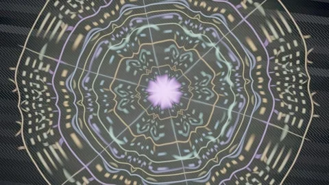 Colorful abstract pattern with swirling lines and shapes Stock Footage 337384888