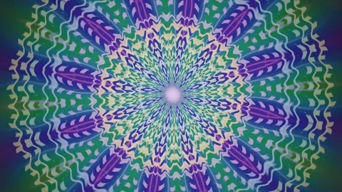 Colorful abstract pattern with swirling shapes and lines in motion Stock Footage 337377368