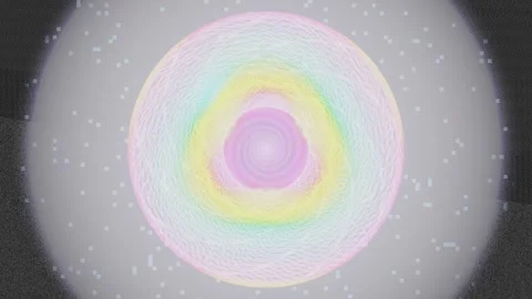 Colorful abstract pattern with swirling shapes and light effects Stock Footage 337386096